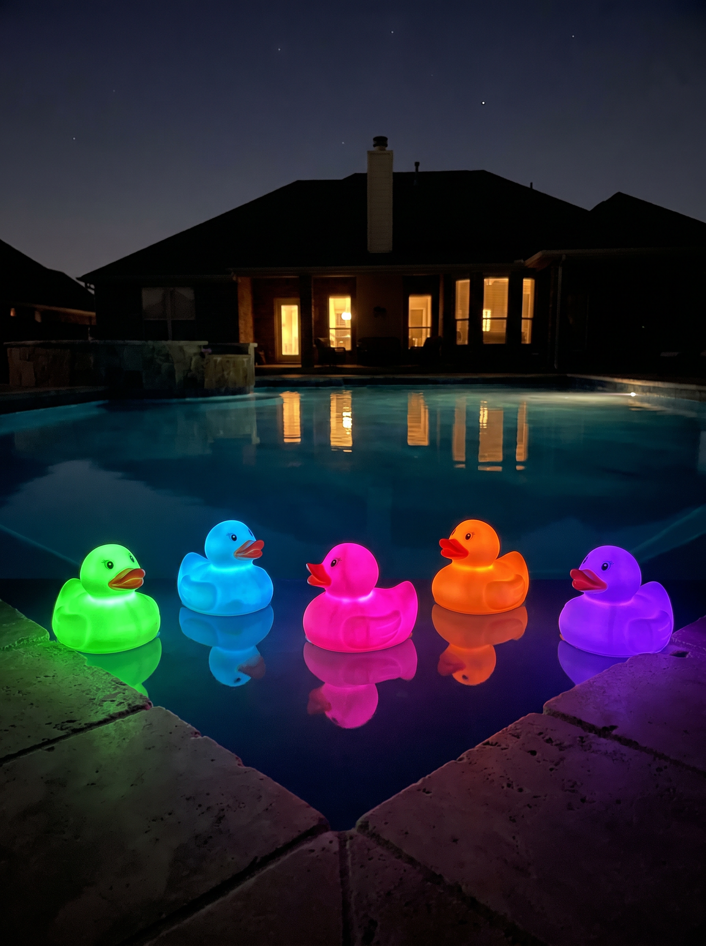 LED Floating Duck Light for Pool 5in by 5in