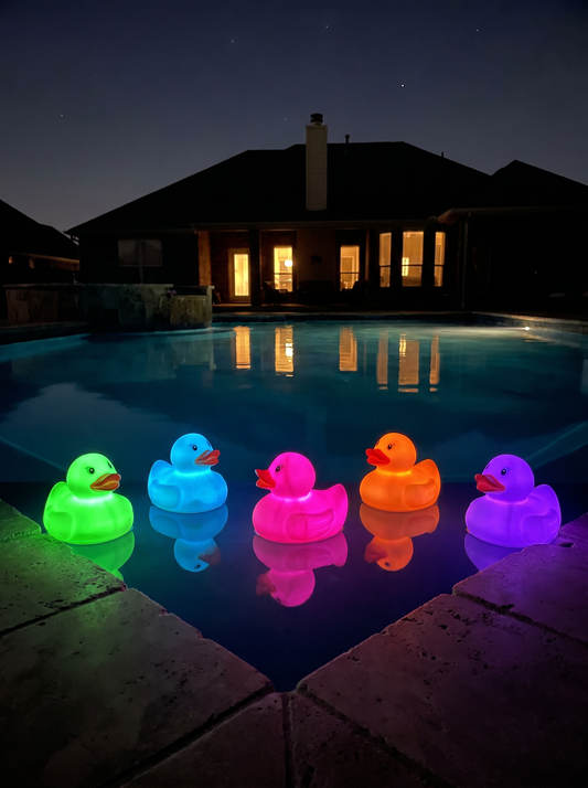 LED Floating Duck Light for Pool 5in by 5in